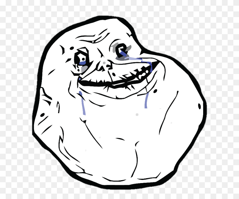 630x639 Imagen - Forever Alone Png