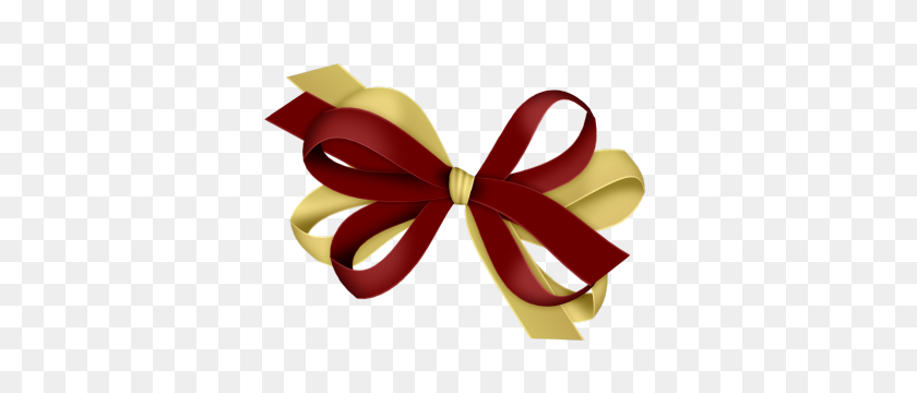 377x300 Image - Gold Bow PNG