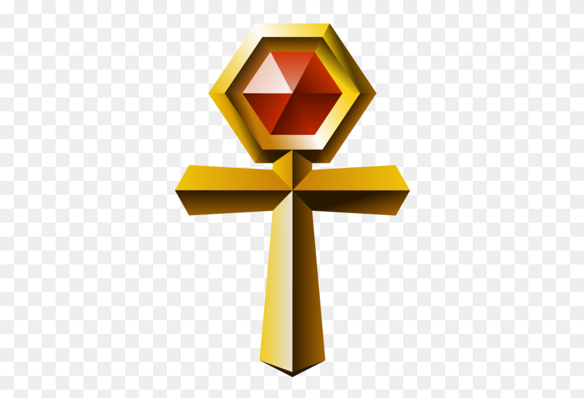 346x512 Image - Gold Cross PNG