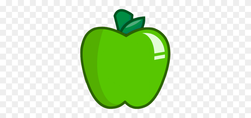 303x336 Image - Green Apple PNG
