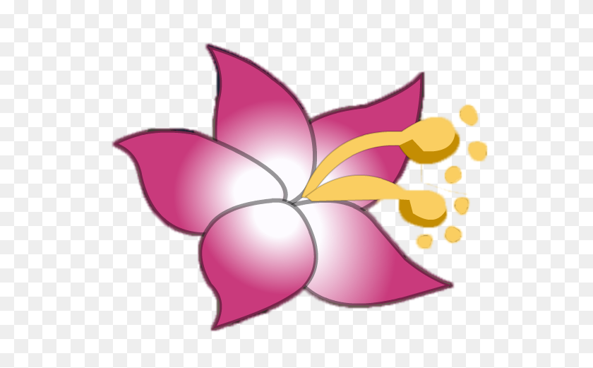 598x461 Изображение - Гавайский Цветок Png