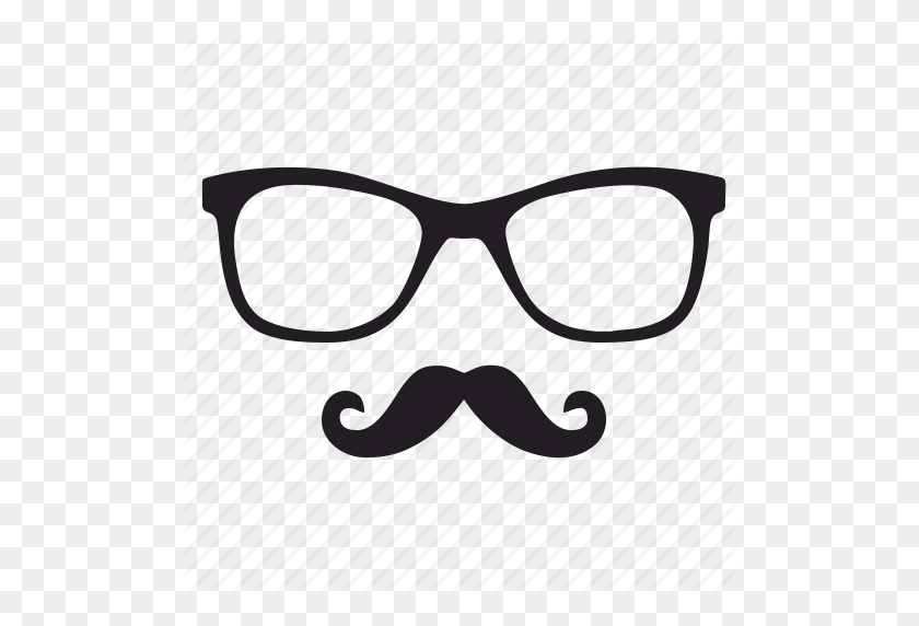 512x512 Image - Hipster Glasses PNG