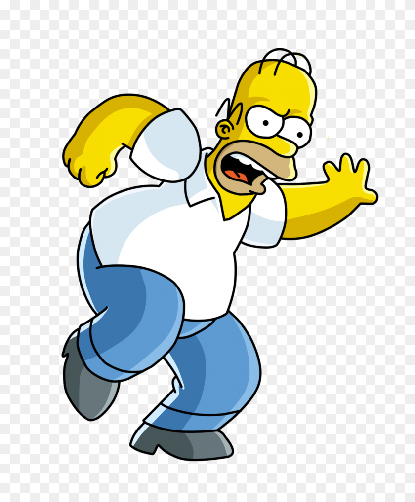 1077x1324 Image - Homer Simpson PNG