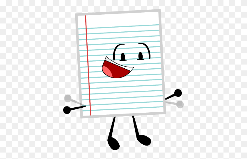 410x482 Image - Notebook Paper PNG