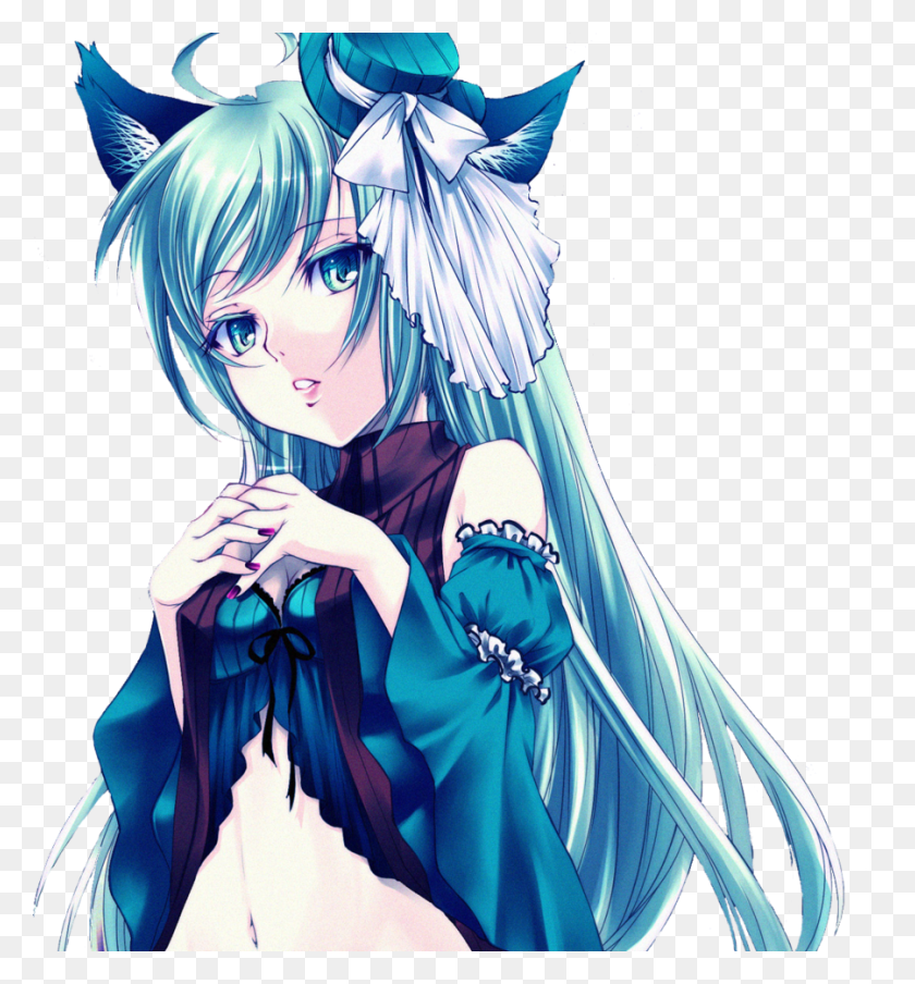 900x974 Image About Cute In Anime Neko - Cute Anime Girl PNG