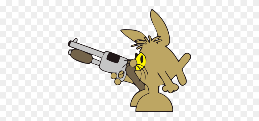 400x333 Image Bandit Easter Bunny Easter Clip Art - Shotgun Clipart