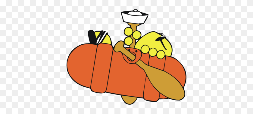 400x320 Image Download Hat On Oar - Life Raft Clipart