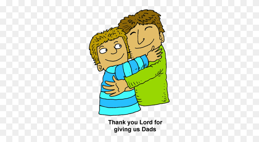 263x400 Image Father Hugging Son - Son Clipart