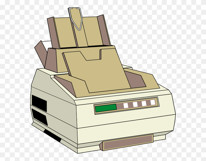 594x595 Image For Free Computer Printer Technology Clip Art Technology - Printer Clipart