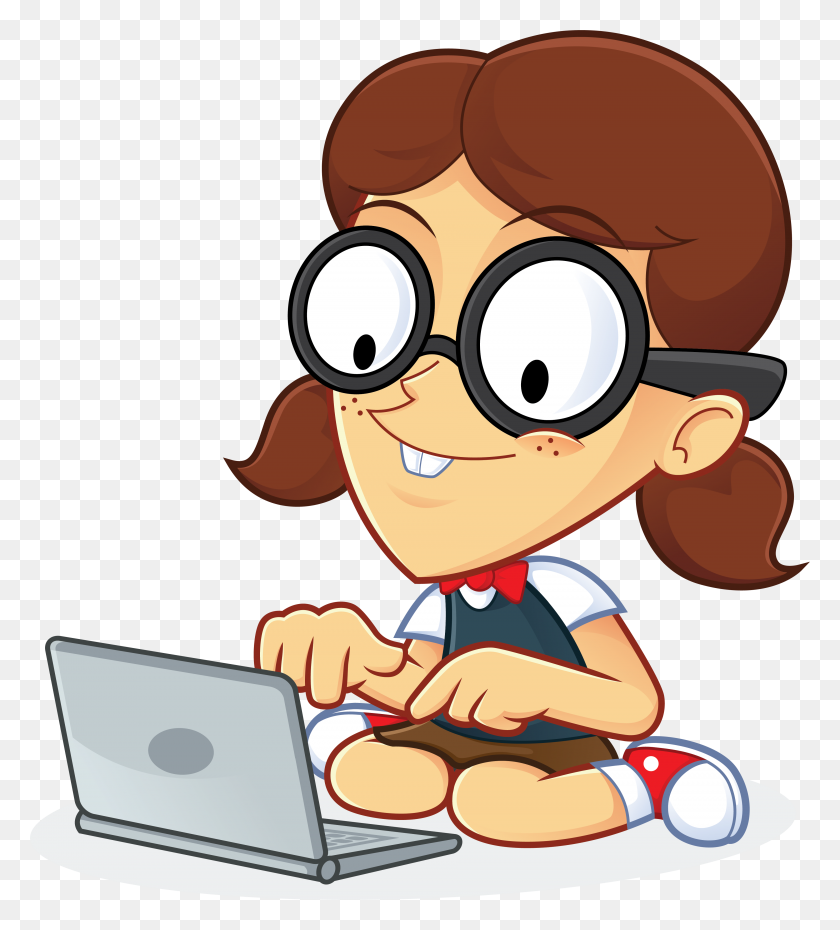 3744x4177 Image For Free Girl Geek With Laptop People High Resolution Clip - Free High Resolution Clipart