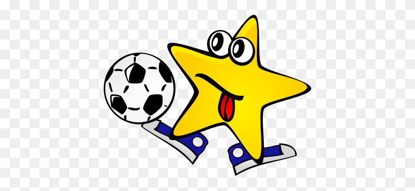 420x327 Image For Star Soccer Player Character Clip Art Character Clip - Soccer Player Clipart