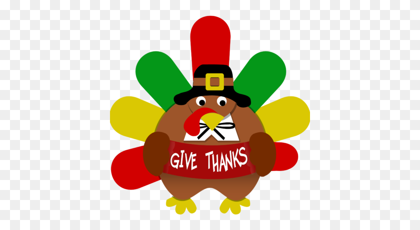 400x400 Image Give Thanks Turkey Thanksgiving Clip Art Png - Roast Clipart