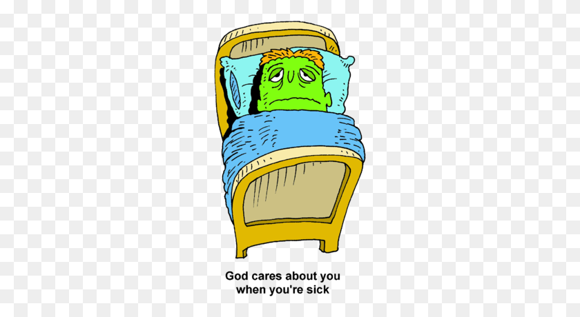 220x400 Image Green Faced Sick Man In Bed - Sick In Bed Clipart