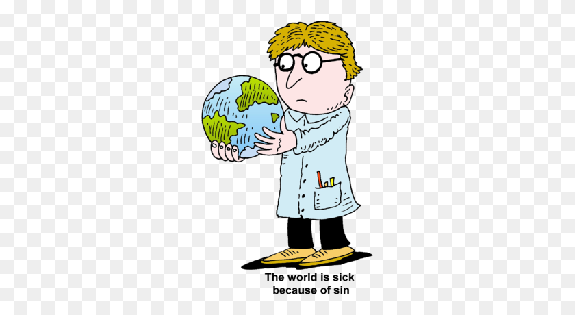 251x400 Image Holding Globe - Sin Clipart