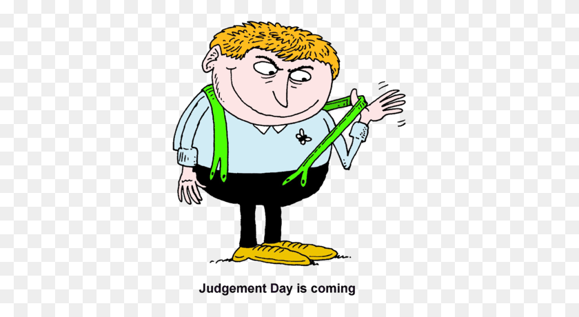 339x400 Image Judgement Day Is Coming - Suspenders Clipart