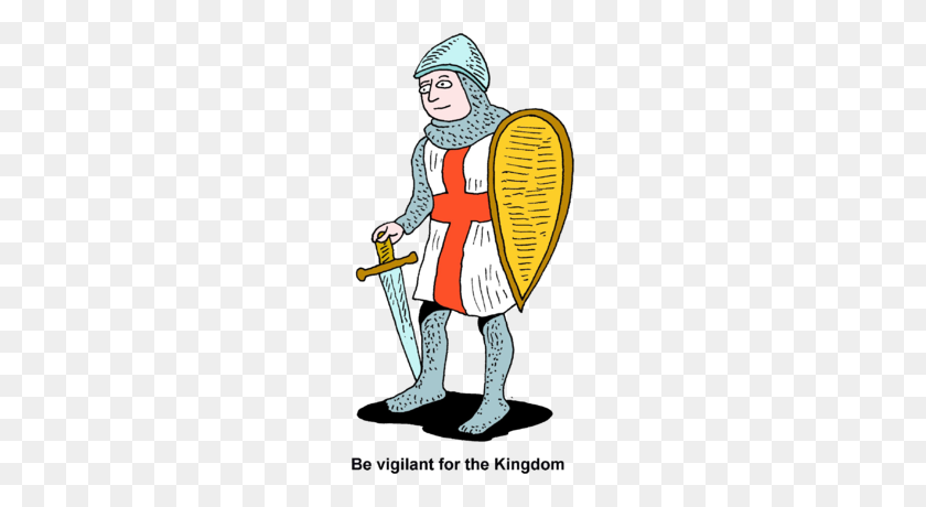 202x400 Image Knight With Sword And Shield - Knight Sword Clipart