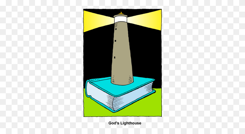 270x400 Image Lighthouse Built On Top Of Bible Bible Clip Art - Gods Word Clipart