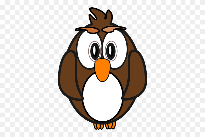 366x500 Image Of Brown Owl - Owl Eyes Clipart