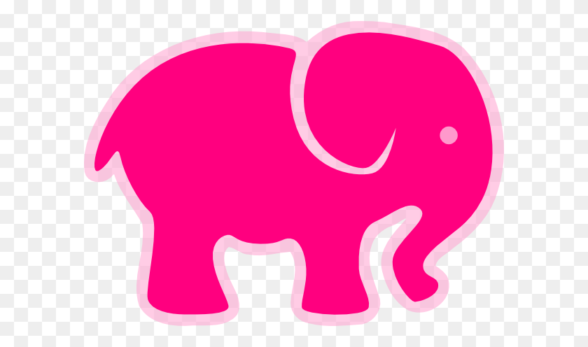 600x436 Image Of Elephant Clipart Outline Elephant Clip Art - Elephant Trunk Up Clipart
