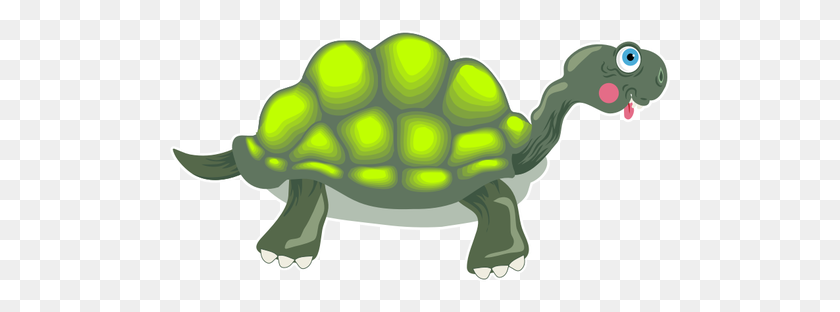500x252 Изображение Флуоресцентной Зеленой Черепахи - Клипарт Пустынная Черепаха