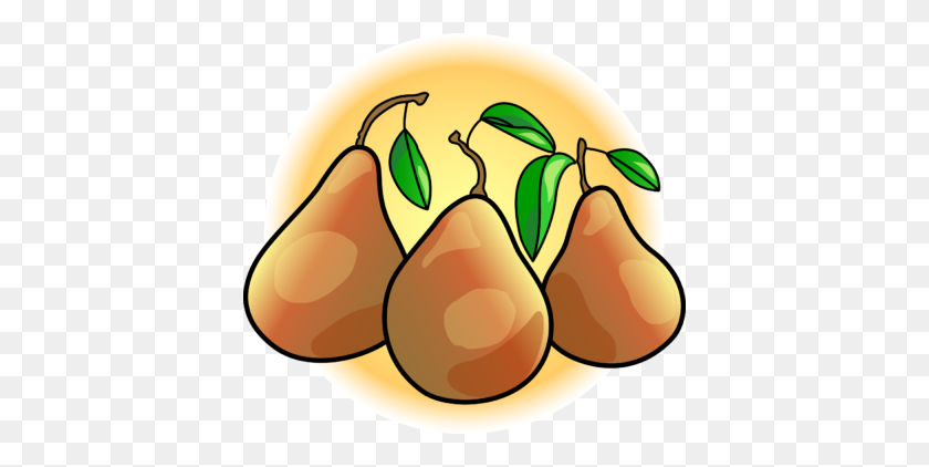 400x362 Image Pears Food Clip Art - Pear Clipart