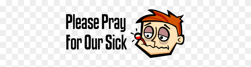 400x164 Image Pray For Our Sick Prayer Clip Art - Sick Clipart
