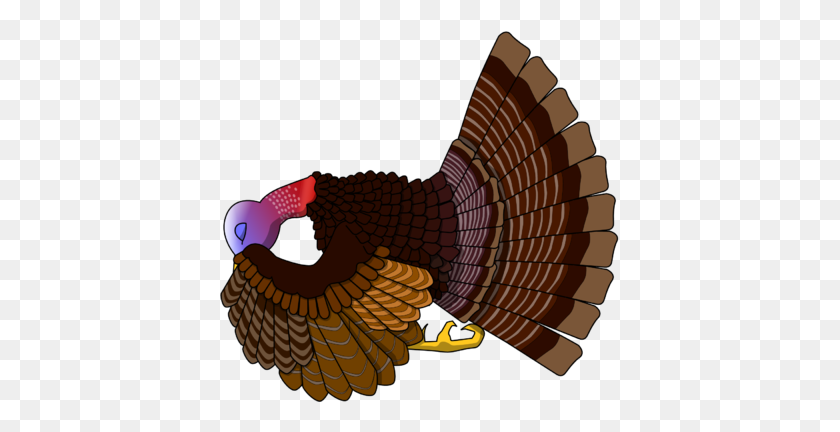 400x372 Image Praying Turkey Thanksgiving Clip Art - Wild Turkey Clipart