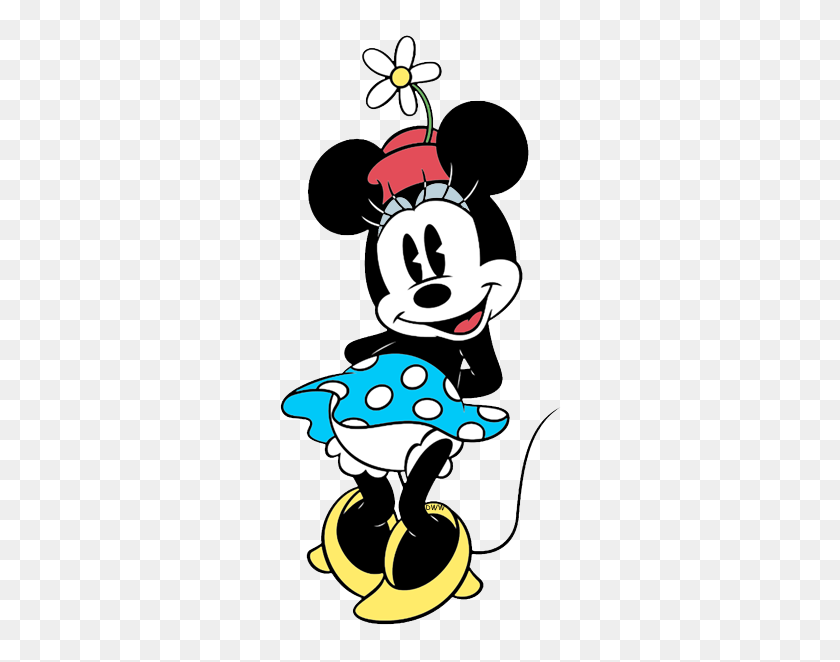 300x602 Image Result For Vintage Minnie Mouse Coloring Pages Disney - Mandm Clipart