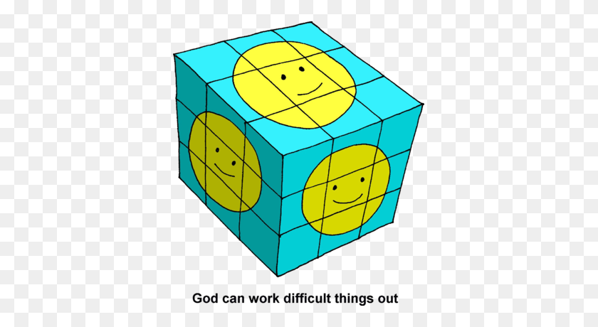 353x400 Image Rubik Cube With Smiley Face - Solve Clipart