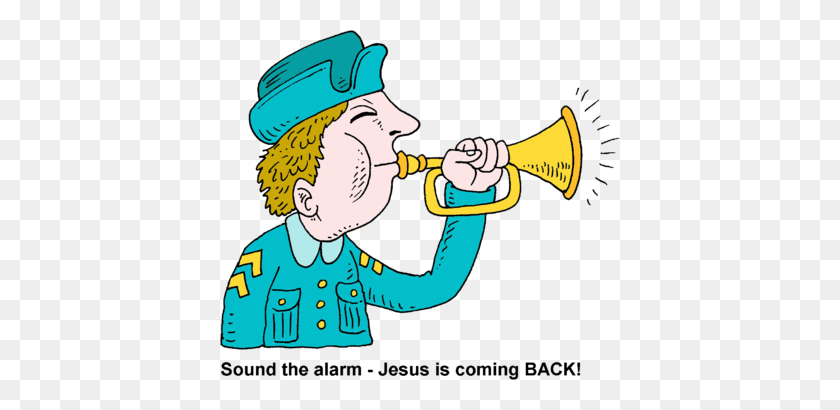 400x350 Image Soldier Blowing Bugle - Call Clipart