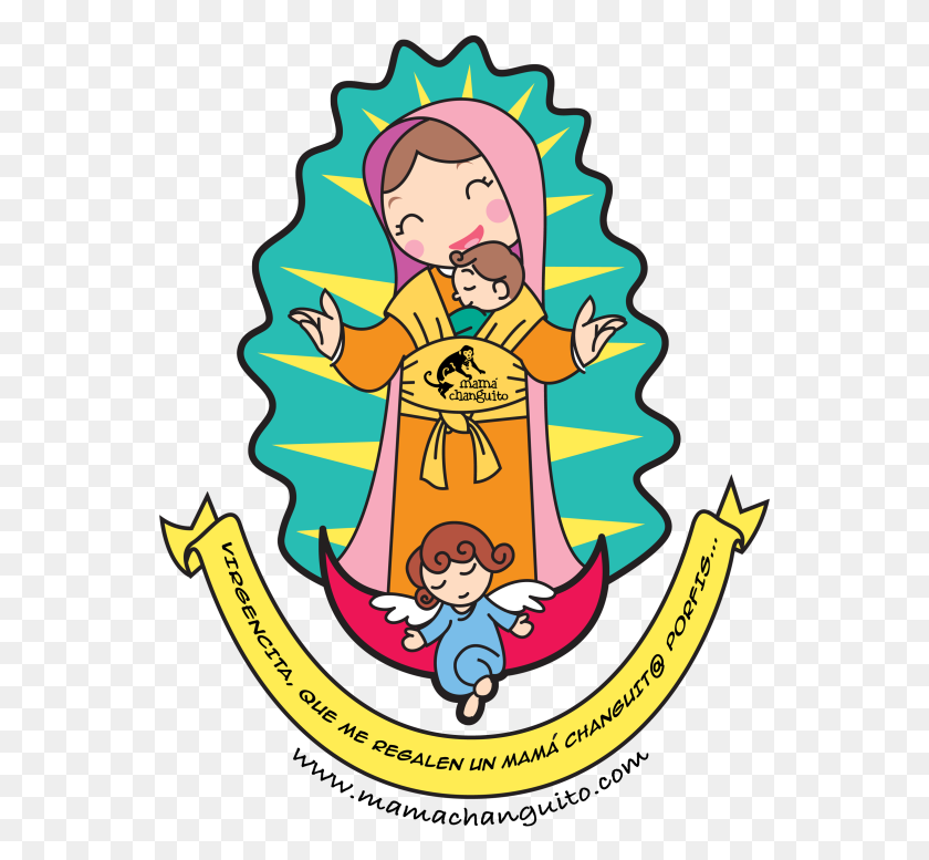 553x717 Imagenes Infantiles De Virgen De Guadalupe - Virgen De Guadalupe Clipart