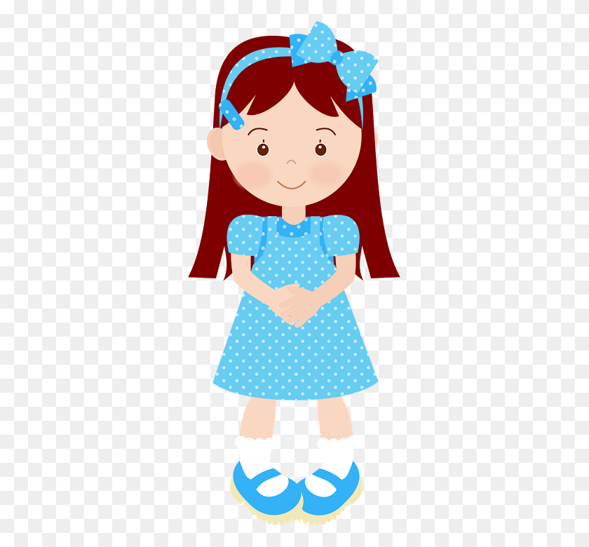 303x720 Images Children - Cute Baby Girl Clipart
