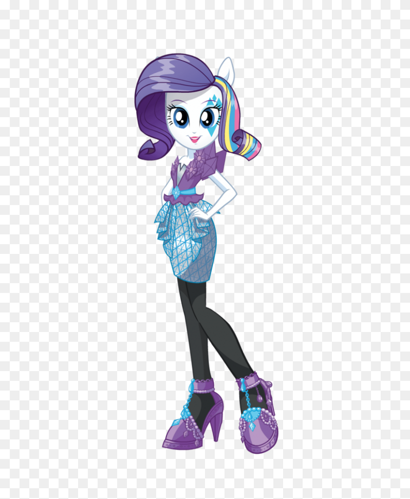 805x993 Images Mlp Rainbow Rocks Rarity New Look - Eg2 PNG Pictures