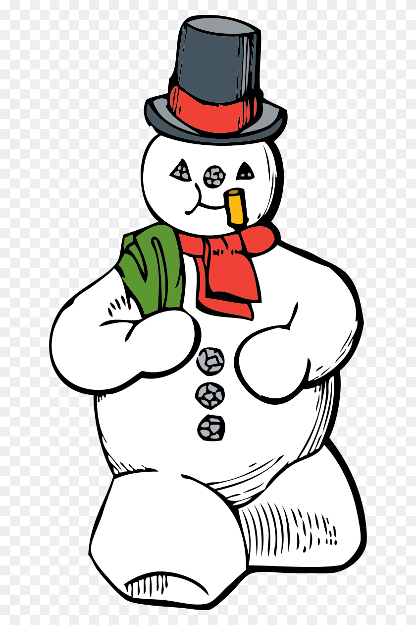 642x1200 Images Of A Snowman - Christmas Snowman Clipart