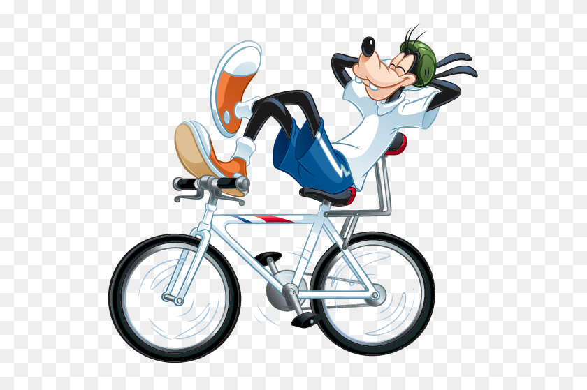 550x499 Images Of Goofy On Bicycle Back To Mickey's Pals Clipart - To Ride A Bike Clipart