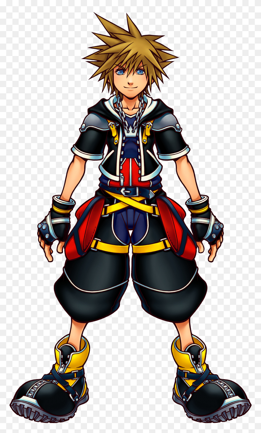 2280x3894 Img Video Game Art Kingdom Hearts, Королевство Сора - Kingdom Hearts Сора Png