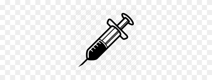 260x260 Immunization Syringe Clipart - Flu Shot Clipart