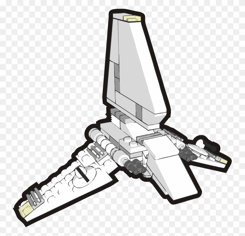 751x750 Imperial Shuttle Dibujo De Iconos De Equipo De Arte De Línea De Star Wars Gratis - Millennium Falcon De Imágenes Prediseñadas