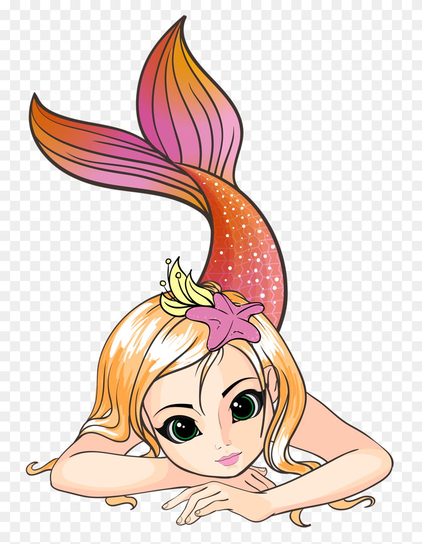 739x1024 In I Should Have Been A Mermaid! - Siren Clipart