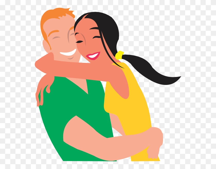 570x599 In Love Clip Art - Husband And Wife Clipart