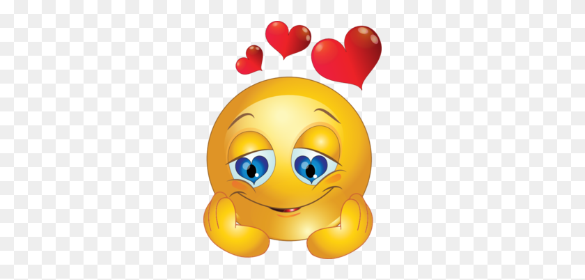256x342 In Love Smiley Emoticon Clipart - Emoticons PNG
