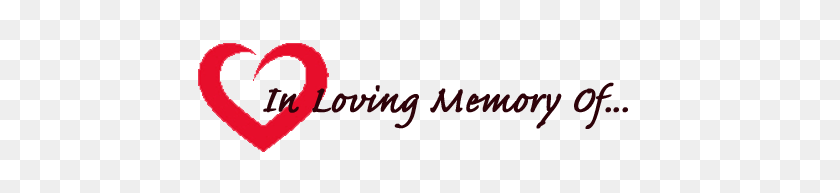 460x133 In Memory Of Png Png Image - In Loving Memory PNG