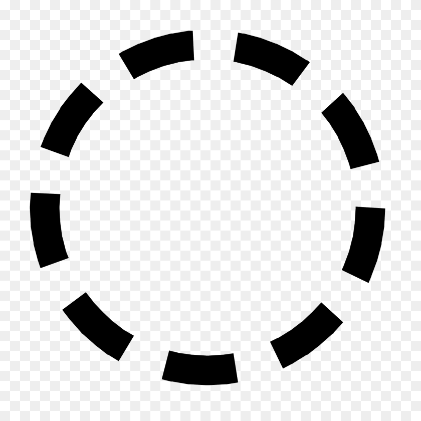 1600x1600 Inactive State Icon - Dotted Circle PNG