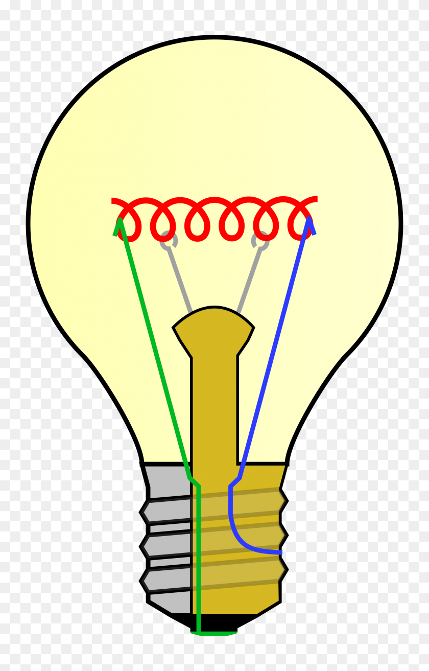 2000x3214 Incandescent Light Bulb - Edison Bulb Clipart