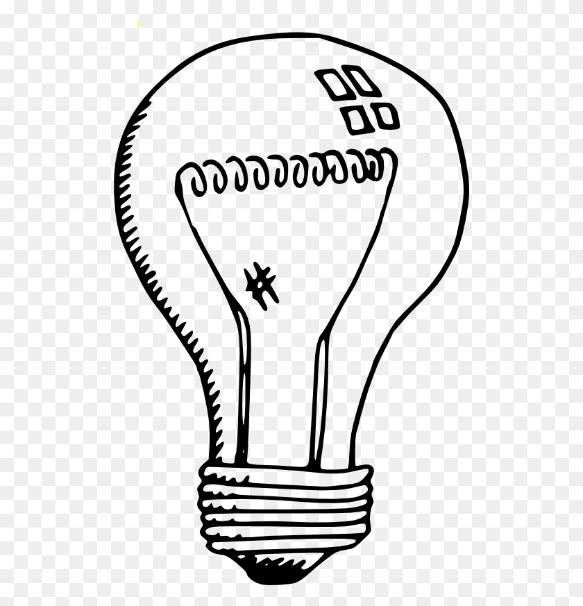 512x813 Incandescent Light Bulb Clipart - Edison Bulb Clipart
