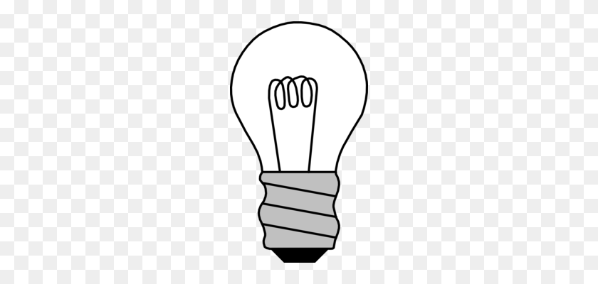 194x340 Incandescent Light Bulb Electricity Lighting Electric Light Free - Edison Bulb Clipart