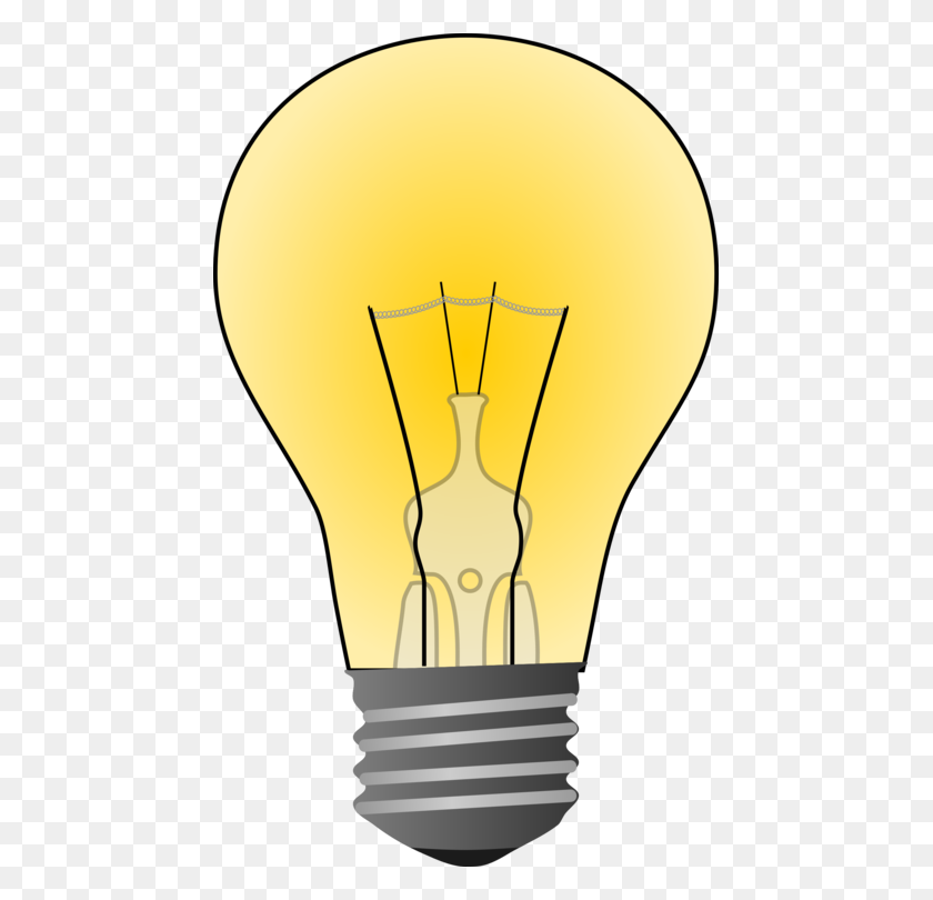 455x750 Incandescent Light Bulb Led Lamp Light Emitting Diode Drawing Free - Led Clipart