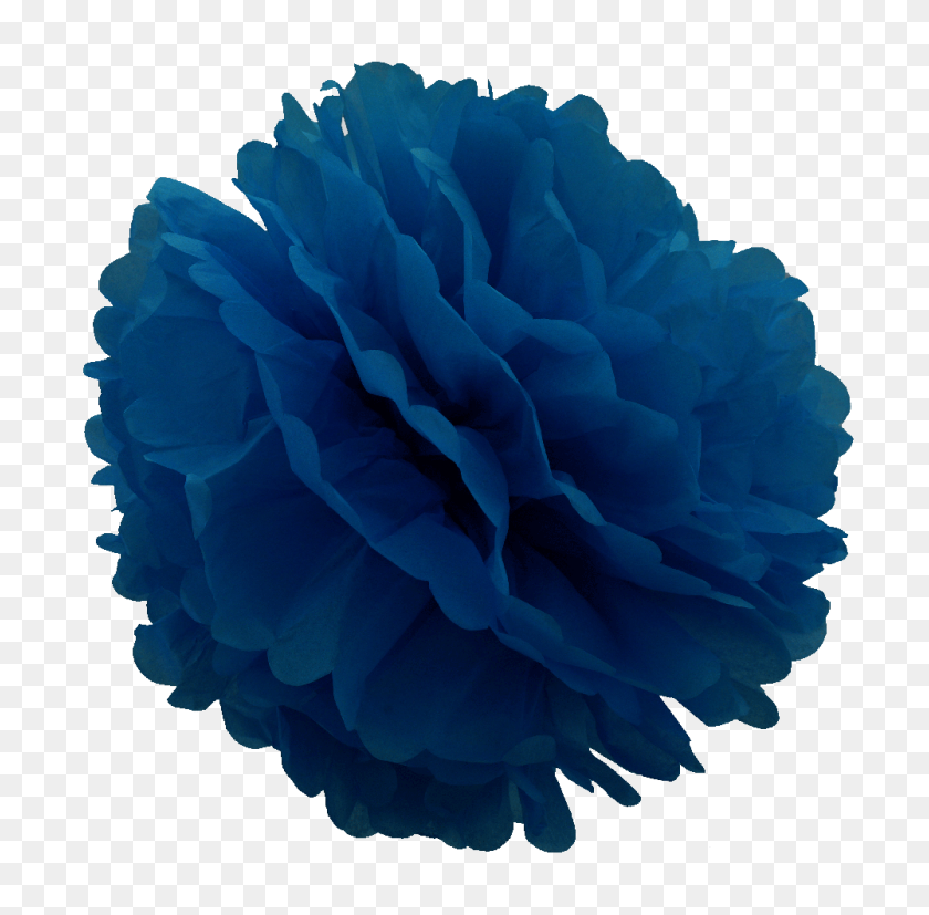 1000x984 Inch Dark Blue Tissue Pom Pom - Pom Pom PNG