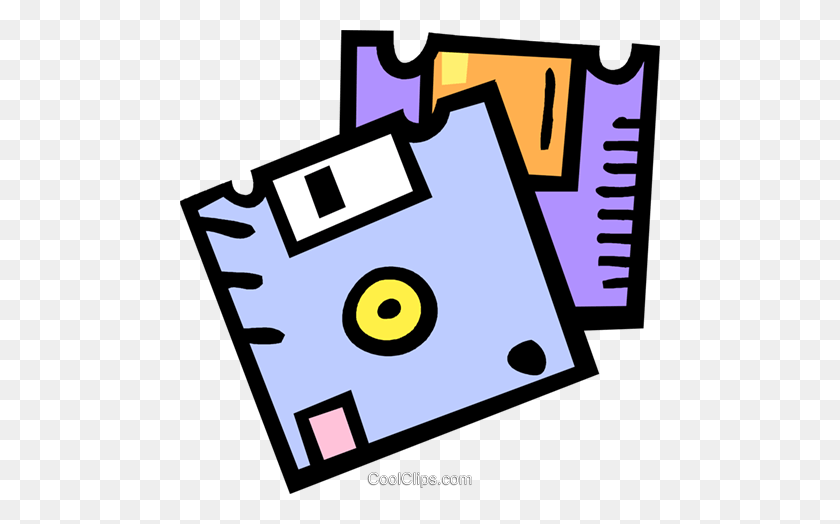 480x464 Inch Diskettes Royalty Free Vector Clip Art Illustration - Inch Clipart