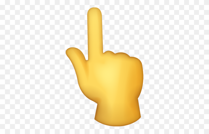 312x480 Index Finger Emoji - Finger Emoji PNG